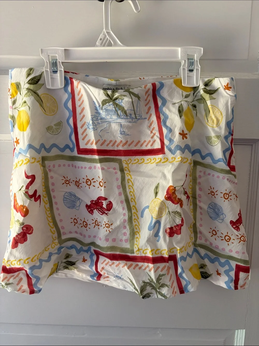Printed Fruit & Seaside Mini Skort- Multi